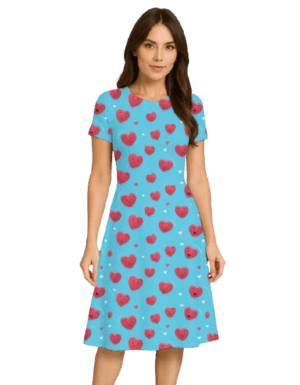 Mr. Right Women's A-Line Fit and Flare Dress |  Stretchy, Wrinkle-Resistant & Breathable Performance Casual Wear