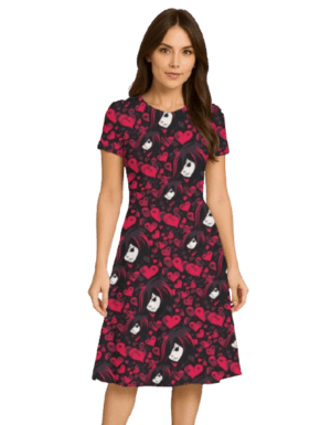 Mr. Right Women’s A-Line Fit and Flare Dress |Wrinkle-Resistant & Breathable Performance Casual Dress